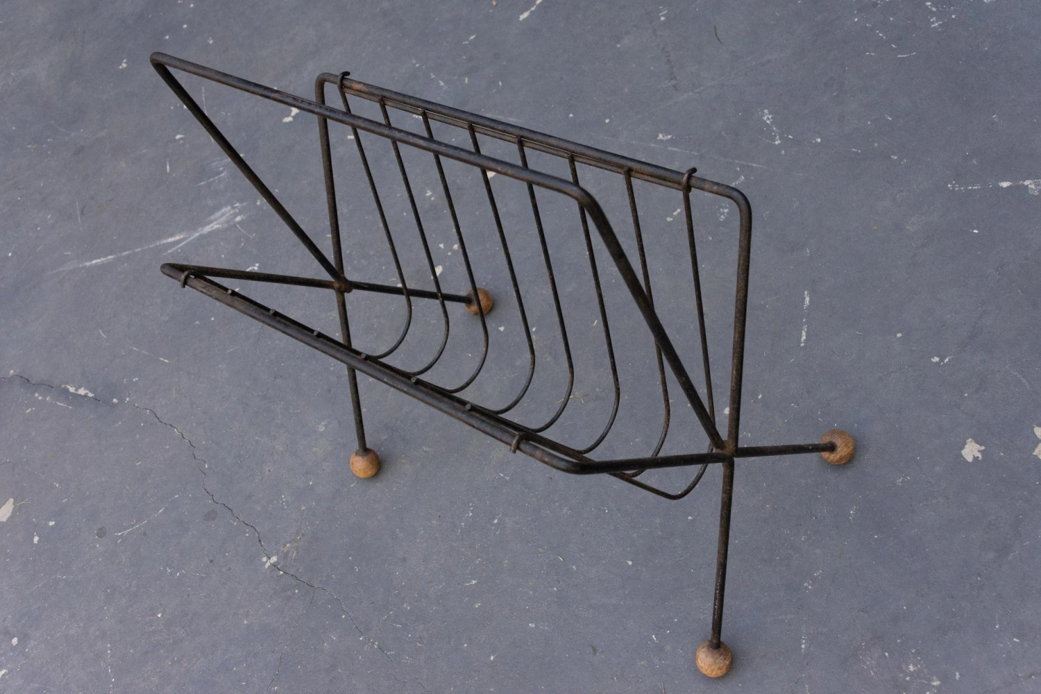 Mid Century Wire Magazine Rack By Tony Paul 2 Mid Century Wire Magazine Rack By Tony Paul - Image 2