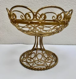 Midcentury Open Weave Metal Decor Or Fruit Basket -Chairish Shop midcentury open weave metal decor or fruit basket 0691 scaled