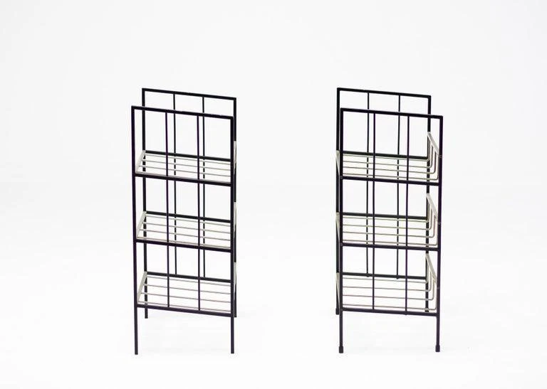 Modernist Steel Magazine Stand 2 Modernist Steel Magazine Stand - Image 2