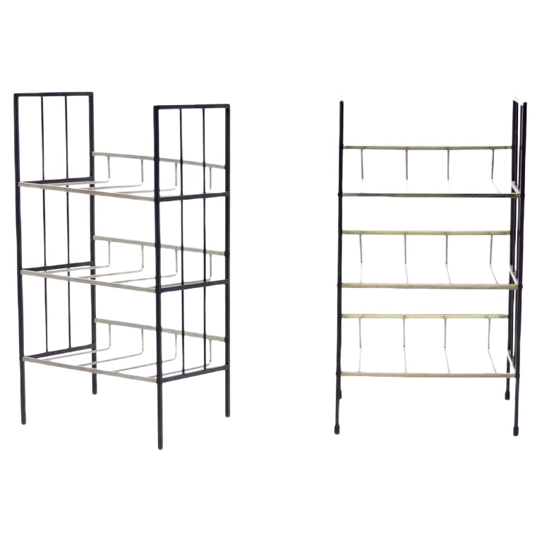 Modernist Steel Magazine Stand 1 Modernist Steel Magazine Stand