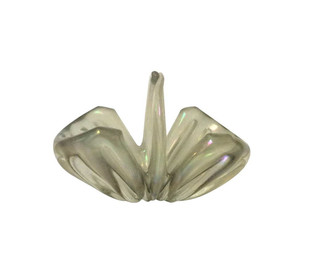 Murano Glass Basket Attributed To Archimede Seguso, 1940s 1 Murano Glass Basket Attributed To Archimede Seguso, 1940s