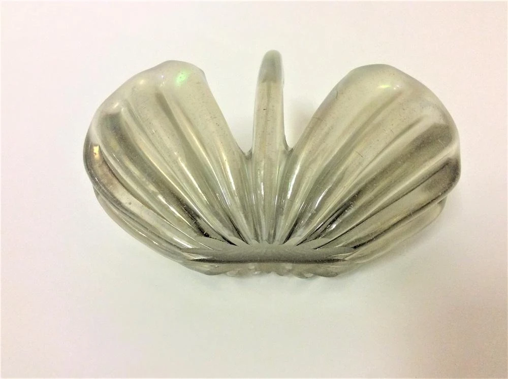 Murano Glass Basket Attributed To Archimede Seguso, 1940s 3 Murano Glass Basket Attributed To Archimede Seguso, 1940s - Image 3