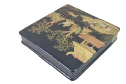 Napoleon III Period Paper Mache Decorated Box -Chairish Shop napoleon iii period paper mache decorated box 0291 scaled