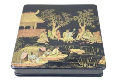 Napoleon III Period Paper Mache Decorated Box -Chairish Shop napoleon iii period paper mache decorated box 5948 scaled