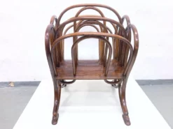 No. 1 Bugholz Newspaper Stand From Gebrüder Thonet, 1890s -Chairish Shop no 1 bugholz newspaper stand from gebruder thonet 1890s 3715