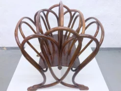 No. 1 Bugholz Newspaper Stand From Gebrüder Thonet, 1890s -Chairish Shop no 1 bugholz newspaper stand from gebruder thonet 1890s 9186