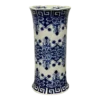 Oriental Porcelain Flow Blue White Umbrella Stand, Large Vase, Floral Decorated