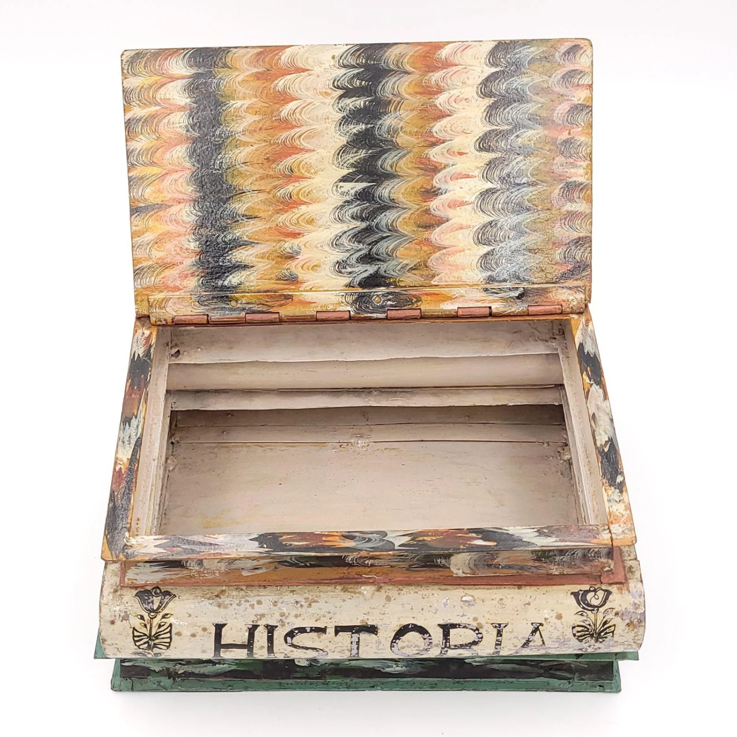 Oversized Tole Book Stack, France Circa 1900 9 Oversized Tole Book Stack, France Circa 1900 - Image 9