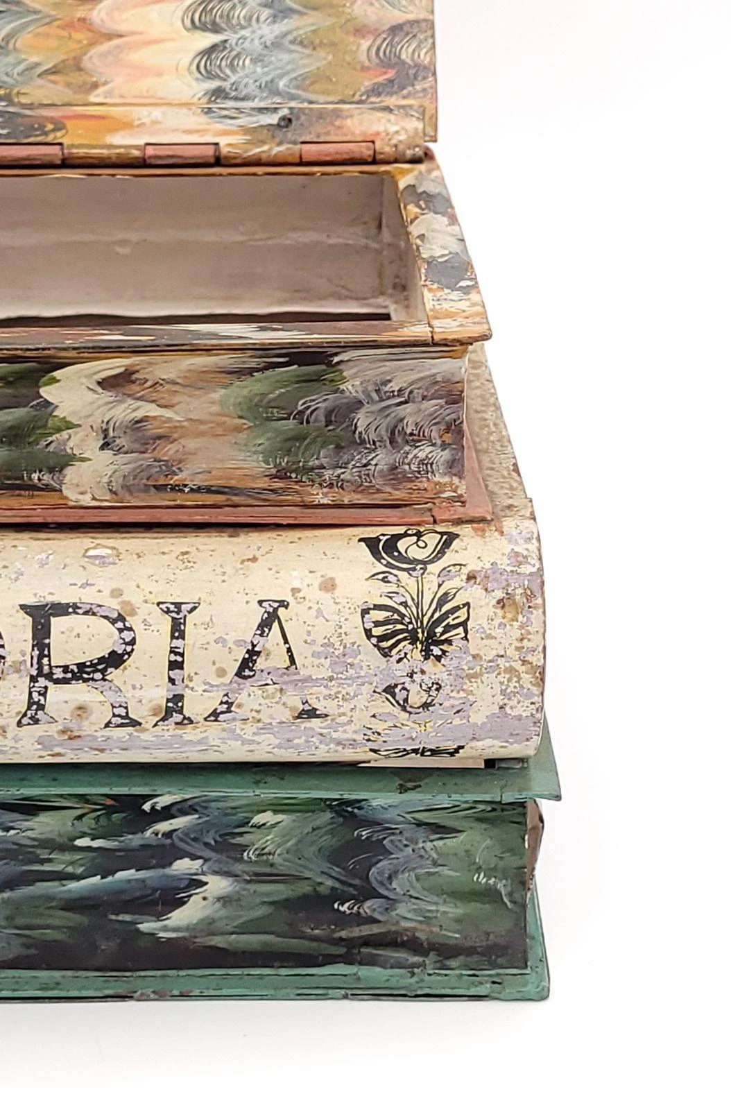 Oversized Tole Book Stack, France Circa 1900 8 Oversized Tole Book Stack, France Circa 1900 - Image 8