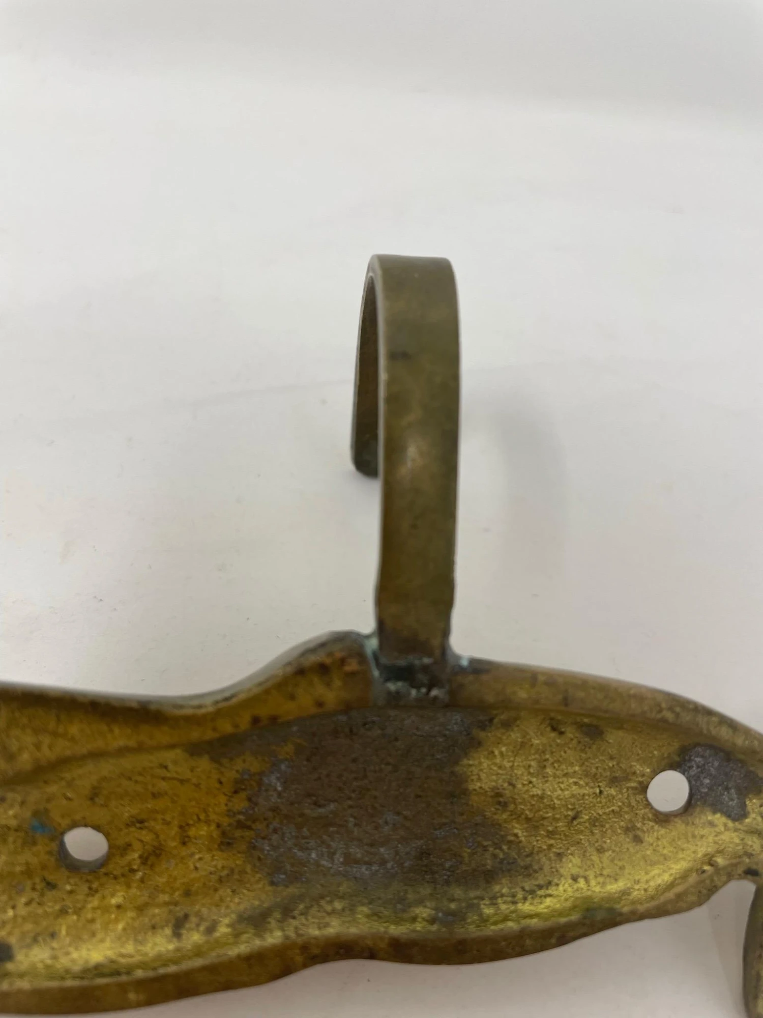 Pair Brass Whale Coat Hooks 9 Pair Brass Whale Coat Hooks - Image 9