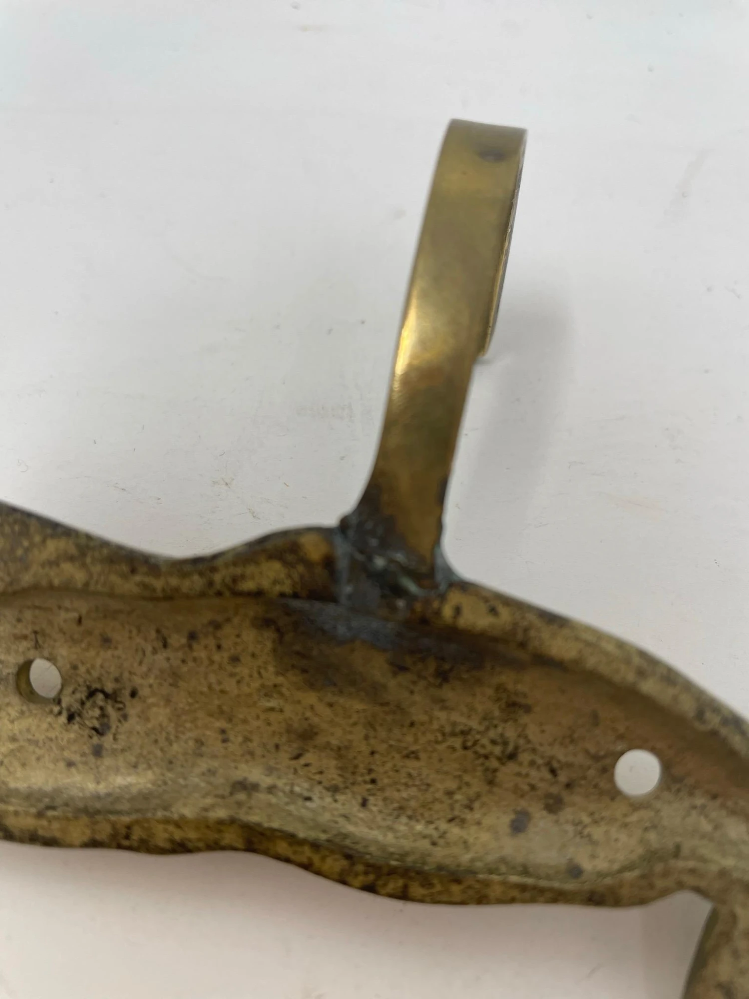 Pair Brass Whale Coat Hooks 7 Pair Brass Whale Coat Hooks - Image 7