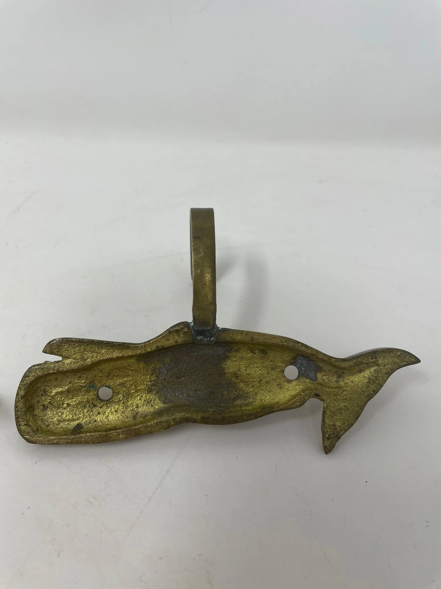 Pair Brass Whale Coat Hooks 10 Pair Brass Whale Coat Hooks - Image 10