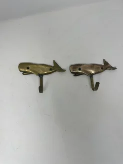 Pair Brass Whale Coat Hooks 12 Pair Brass Whale Coat Hooks -Chairish Shop pair brass whale coat hooks 9841