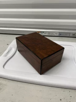 Plum Pudding Mahogany Wood Box With Ebonized Walnut Trim -Chairish Shop plum pudding mahogany wood box with ebonized walnut trim 2749