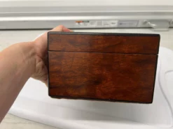 Plum Pudding Mahogany Wood Box With Ebonized Walnut Trim -Chairish Shop plum pudding mahogany wood box with ebonized walnut trim 4591 scaled