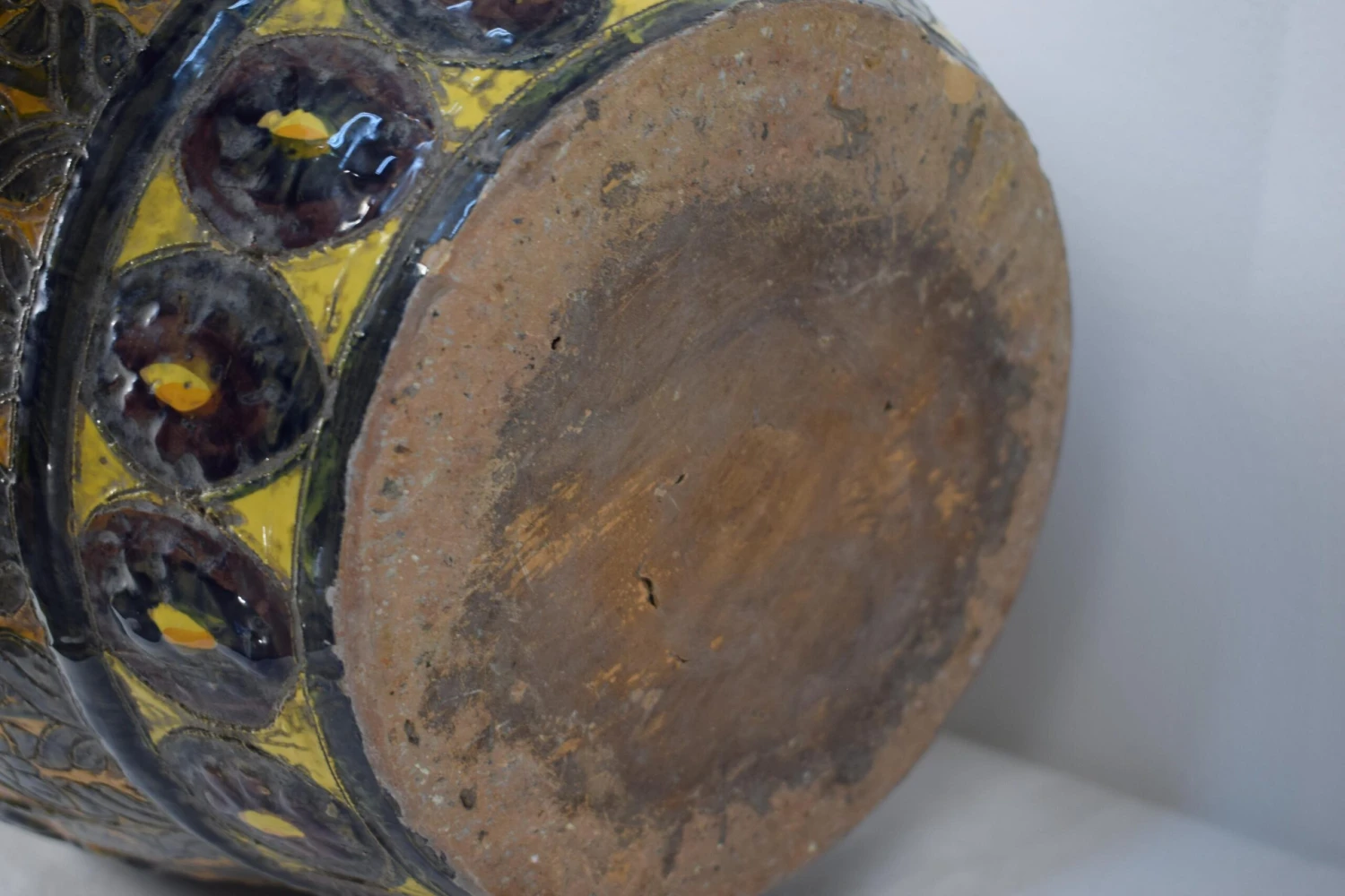 Polychrome Ceramic Umbrella Stand, Italy, 1940s 6 Polychrome Ceramic Umbrella Stand, Italy, 1940s - Image 6