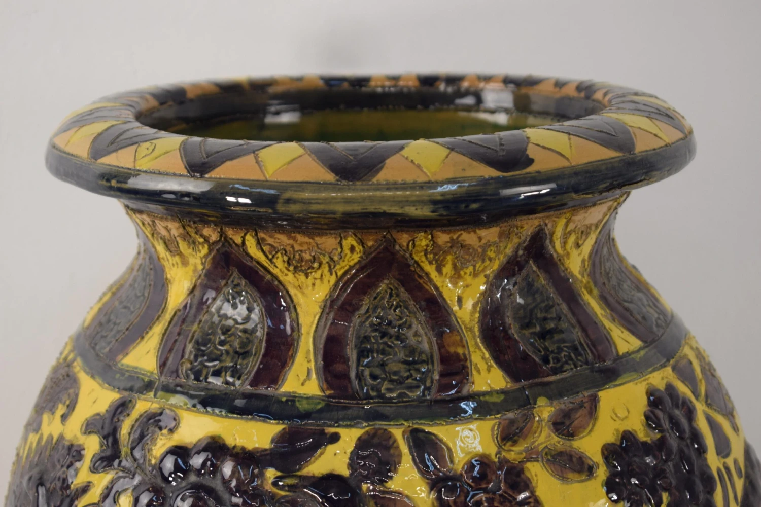 Polychrome Ceramic Umbrella Stand, Italy, 1940s 2 Polychrome Ceramic Umbrella Stand, Italy, 1940s - Image 2