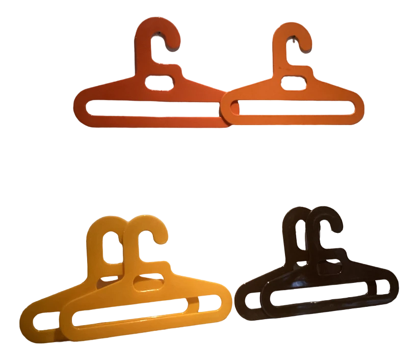 Pop Art Coat Hangers, 1970s, Set Of 6 1 Pop Art Coat Hangers, 1970s, Set Of 6