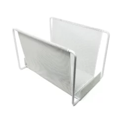 Postmodern White Stamped Metal Magazine Rack -Chairish Shop postmodern white stamped metal magazine rack 4194 scaled