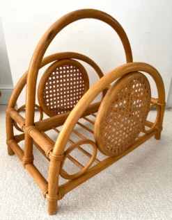 Rattan Bamboo And Cane Magazine Rack -Chairish Shop rattan bamboo and cane magazine rack 6953 scaled