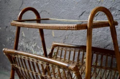 Rattan Magazine Rack, 1960s 18 Rattan Magazine Rack, 1960s -Chairish Shop rattan magazine rack 1960s 1401