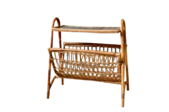 Rattan Magazine Rack, 1960s