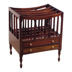 Regency Period Mahogany Canterbury, Circa 1820