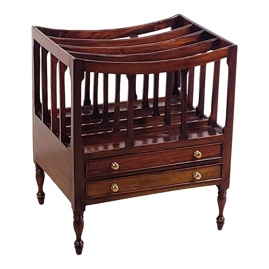 Regency Period Mahogany Canterbury, Circa 1820 1 Regency Period Mahogany Canterbury, Circa 1820