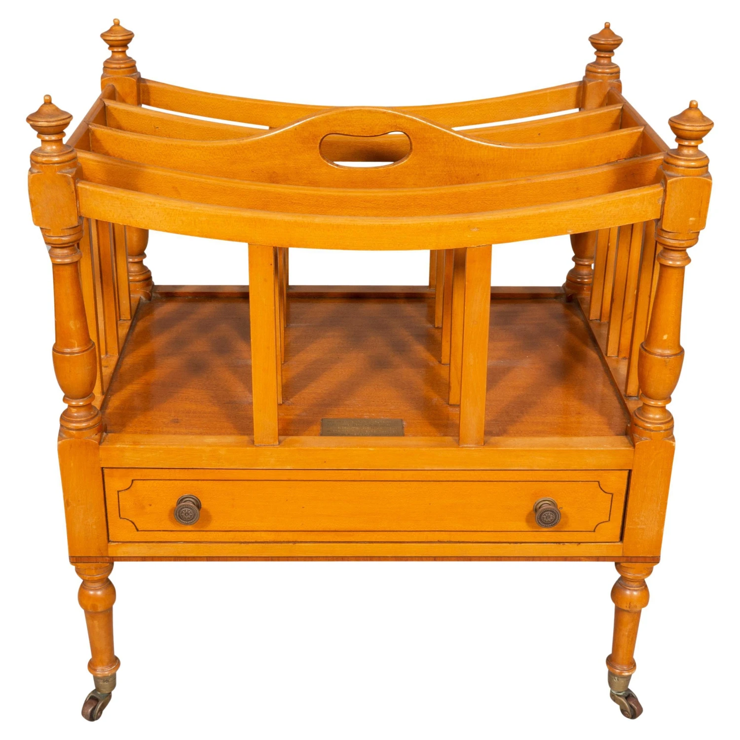 Regency Style Boxwood Canterbury Commemorating Graniteville Mill 2 Regency Style Boxwood Canterbury Commemorating Graniteville Mill - Image 2