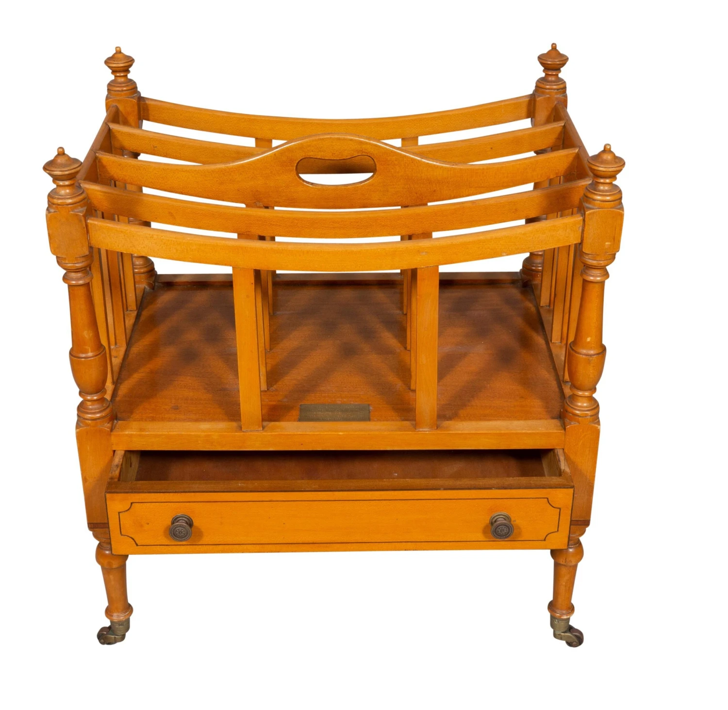 Regency Style Boxwood Canterbury Commemorating Graniteville Mill 9 Regency Style Boxwood Canterbury Commemorating Graniteville Mill - Image 9