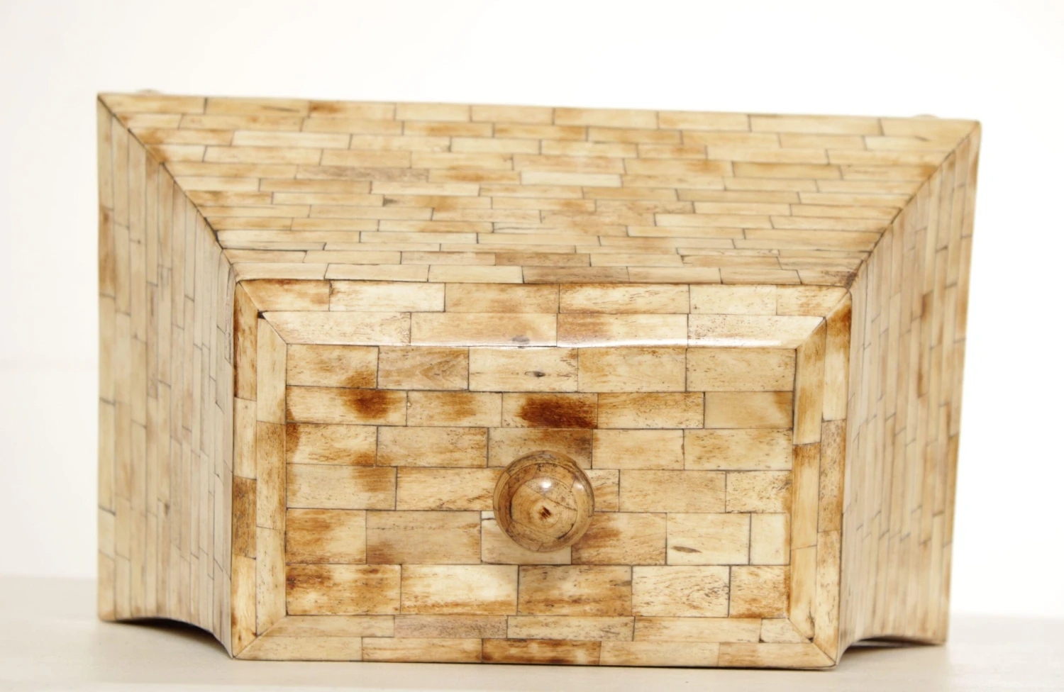 Ronita Smith Bone Inlaid Indian Jewelry Box 9 Ronita Smith Bone Inlaid Indian Jewelry Box - Image 9