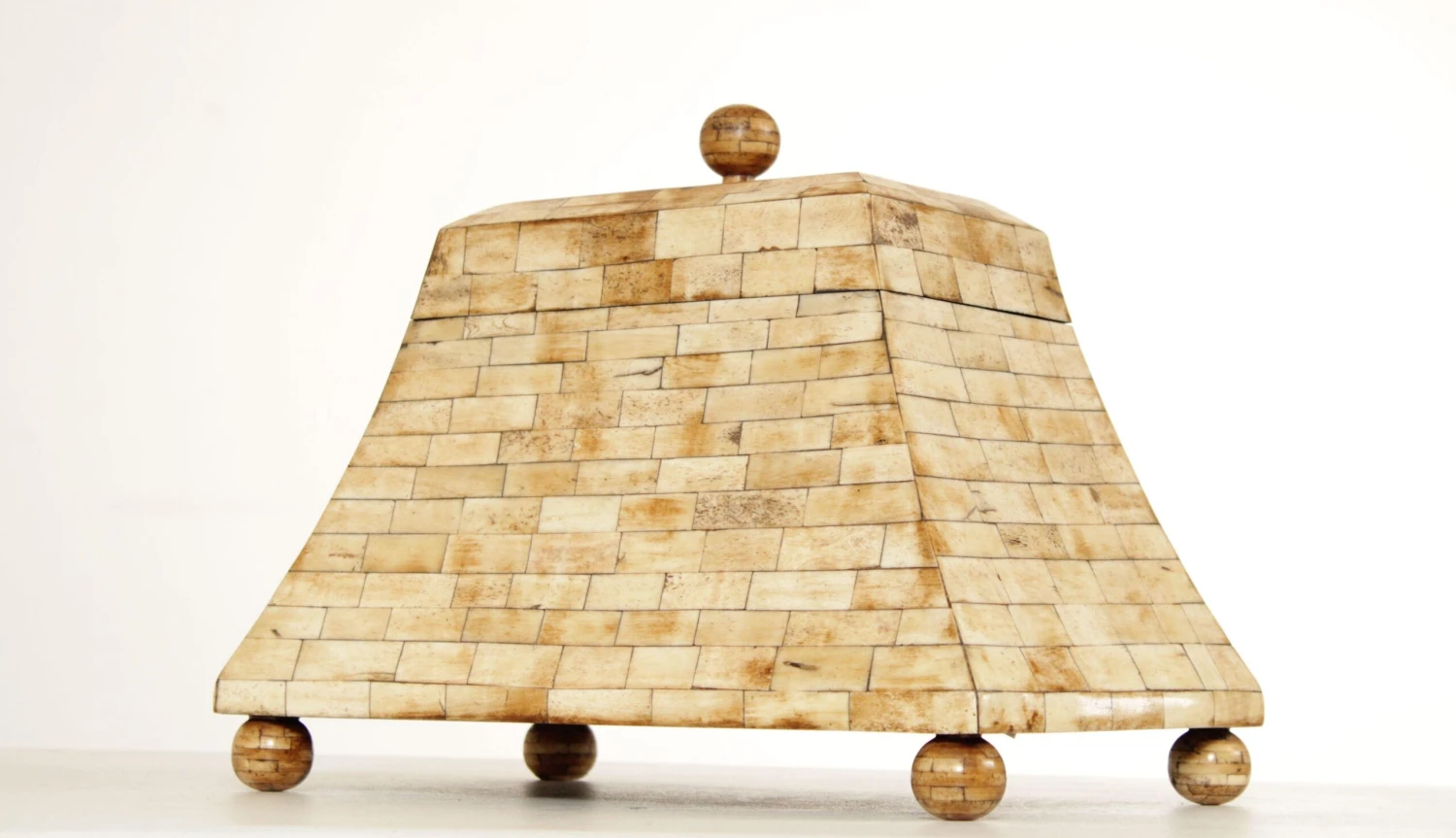 Ronita Smith Bone Inlaid Indian Jewelry Box 2 Ronita Smith Bone Inlaid Indian Jewelry Box - Image 2