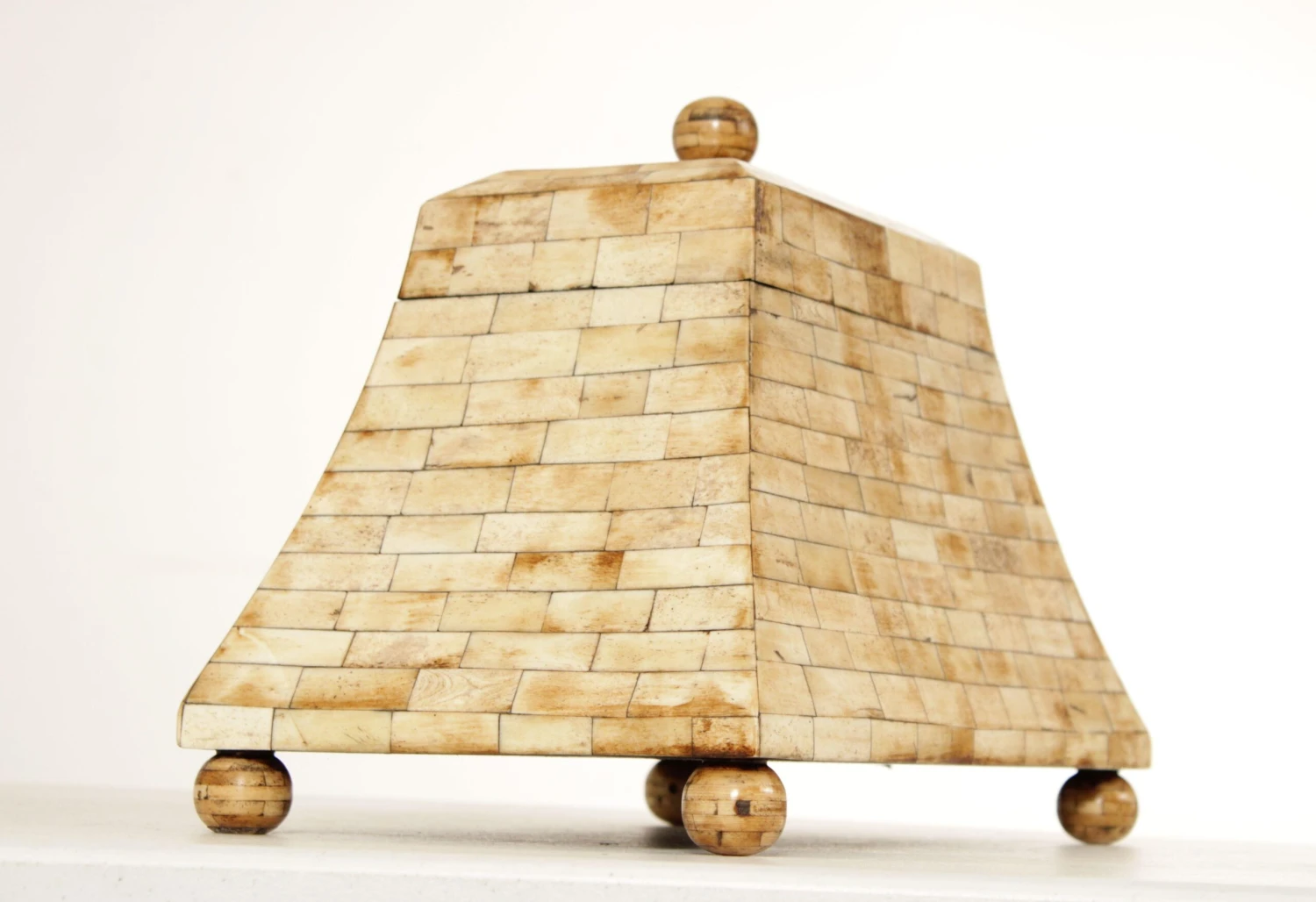 Ronita Smith Bone Inlaid Indian Jewelry Box 6 Ronita Smith Bone Inlaid Indian Jewelry Box - Image 6