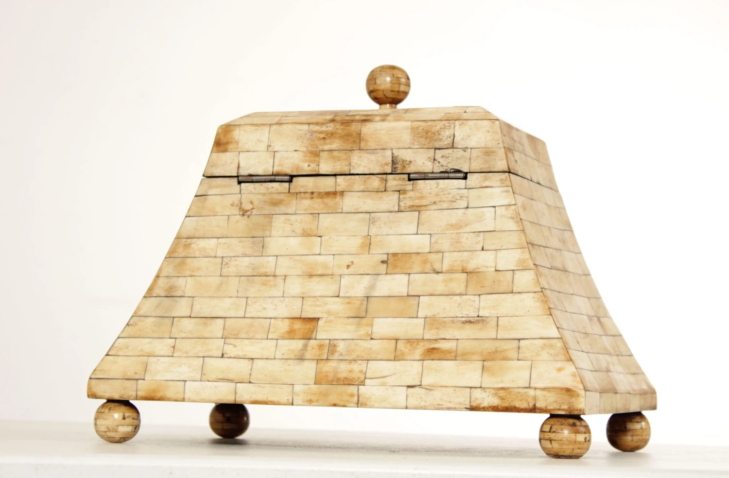 Ronita Smith Bone Inlaid Indian Jewelry Box 5 Ronita Smith Bone Inlaid Indian Jewelry Box - Image 5