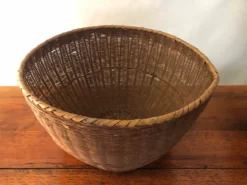 Rustic Chinese 19th Century Woven Rattan Large Round Grain Basket 18 Rustic Chinese 19th Century Woven Rattan Large Round Grain Basket -Chairish Shop rustic chinese 19th century woven rattan large round grain basket 3724 scaled