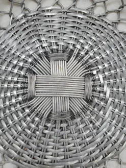 Set Of 2 Vintage French Aluminum Baskets -Chairish Shop set of 2 vintage french aluminum baskets 0157