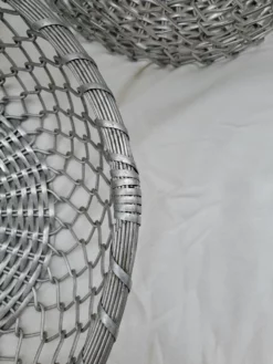 Set Of 2 Vintage French Aluminum Baskets -Chairish Shop set of 2 vintage french aluminum baskets 9028