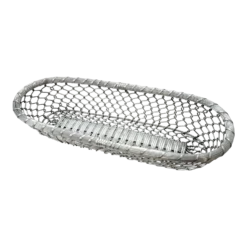 Silver Woven Metal Basket