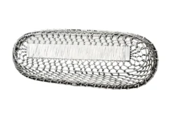 Silver Woven Metal Basket -Chairish Shop silver woven metal basket 5040 scaled