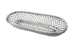 Silver Woven Metal Basket -Chairish Shop silver woven metal basket 6427
