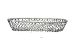 Chairish Shop -Chairish Shop silver woven metal basket 7529