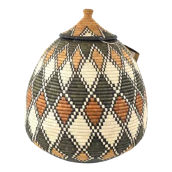 South African Contemporary Lidded Basket