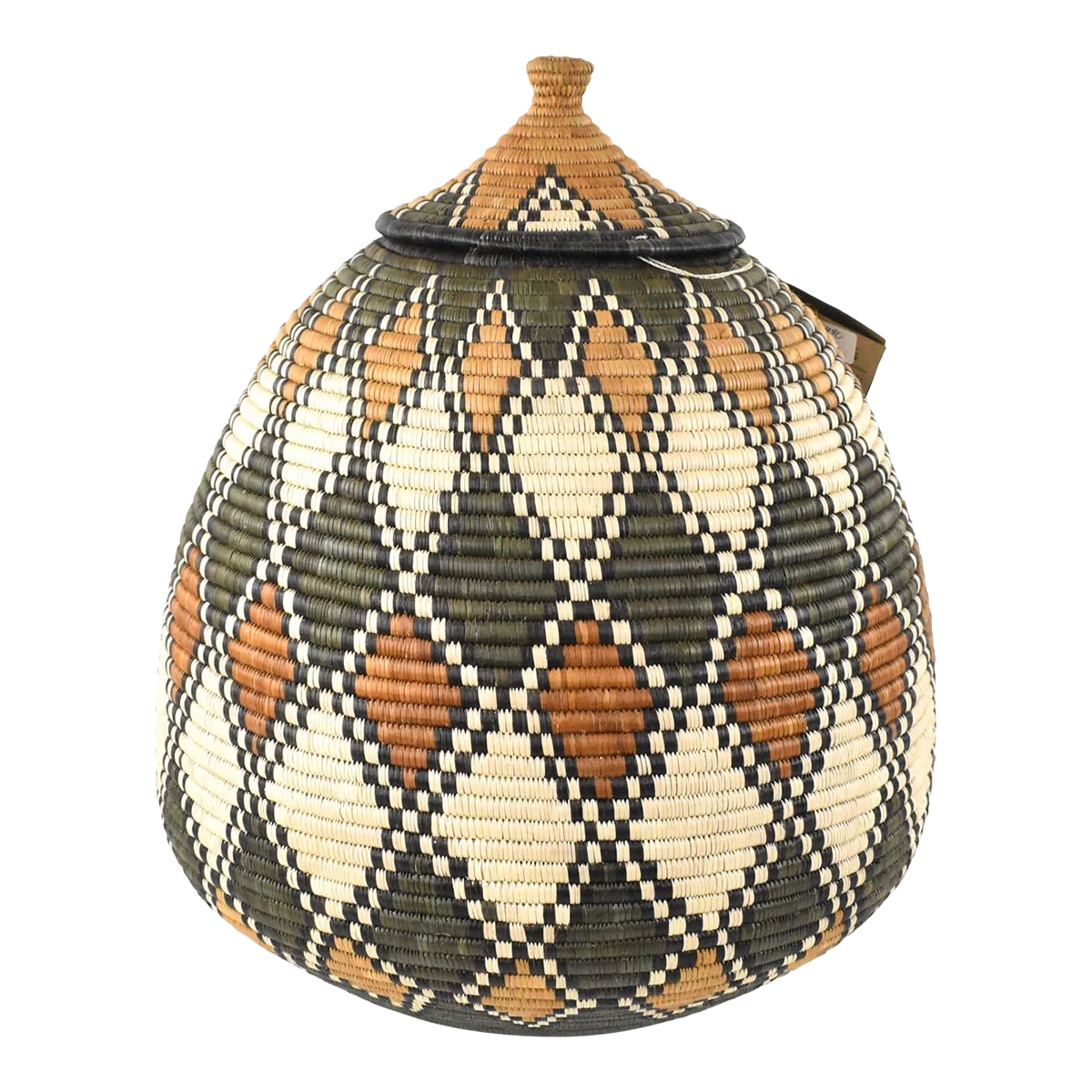 South African Contemporary Lidded Basket 1 South African Contemporary Lidded Basket