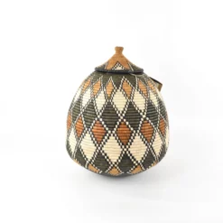 South African Contemporary Lidded Basket 18 South African Contemporary Lidded Basket -Chairish Shop south african contemporary lidded basket 7185