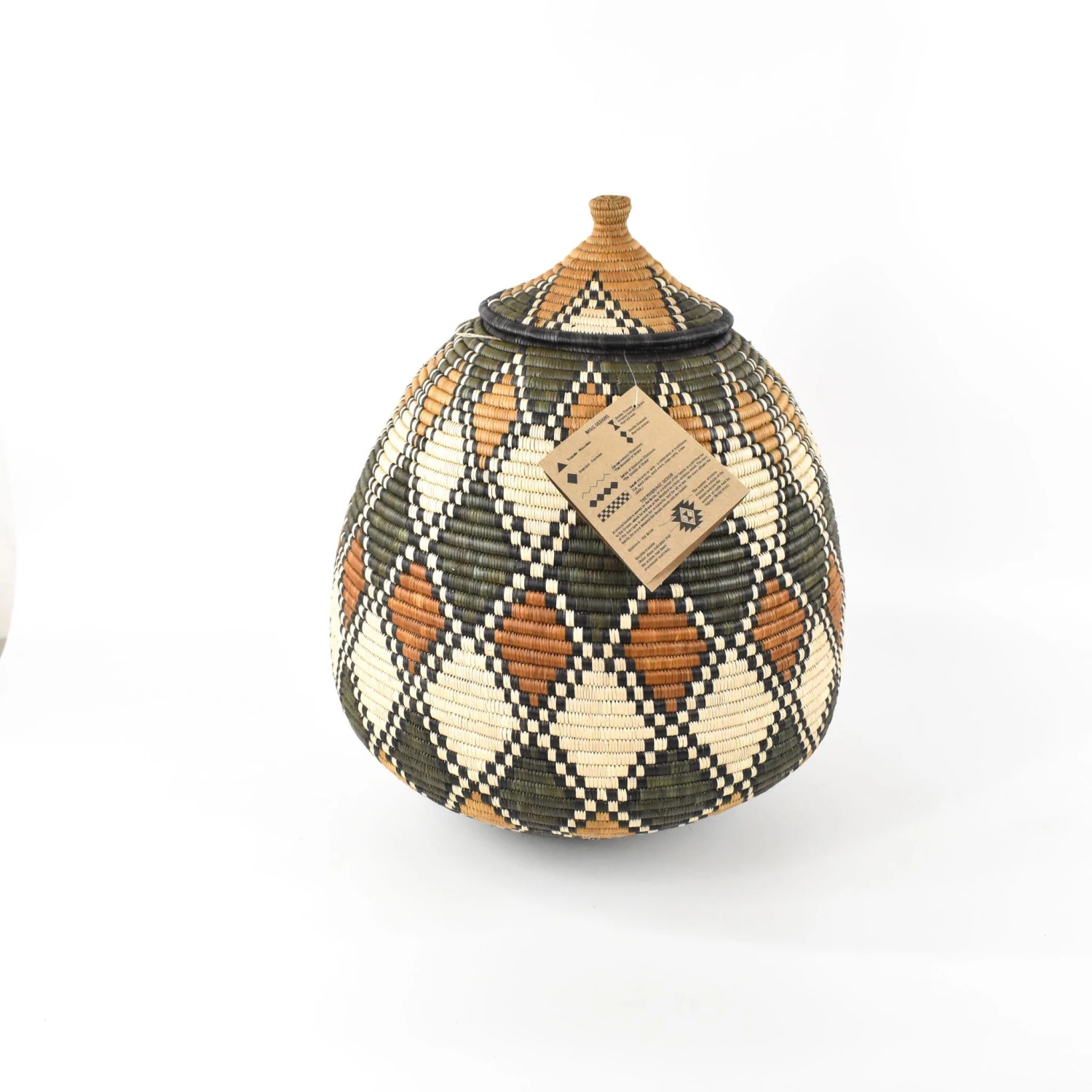 South African Contemporary Lidded Basket 2 South African Contemporary Lidded Basket - Image 2