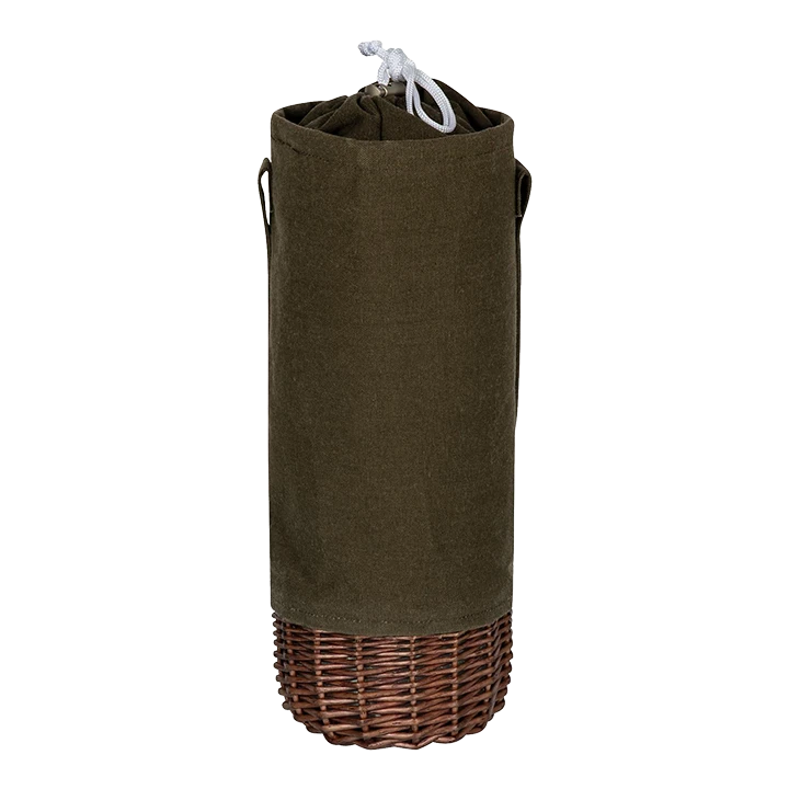 The Malbec Wine Basket, Khaki Green 1 The Malbec Wine Basket, Khaki Green
