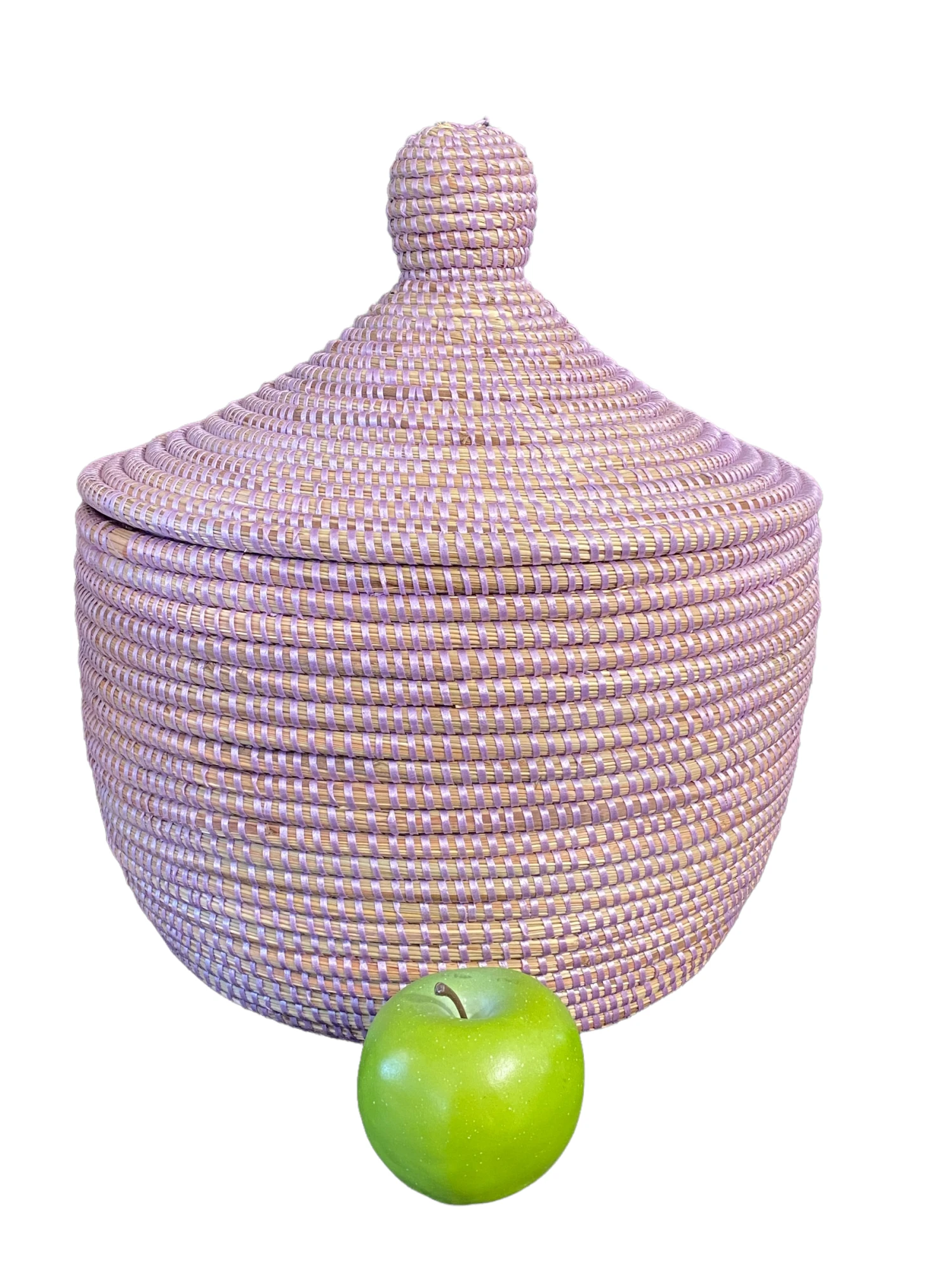 Tribal Basket With Lid Senegal West Africa 3 Tribal Basket With Lid Senegal West Africa - Image 3