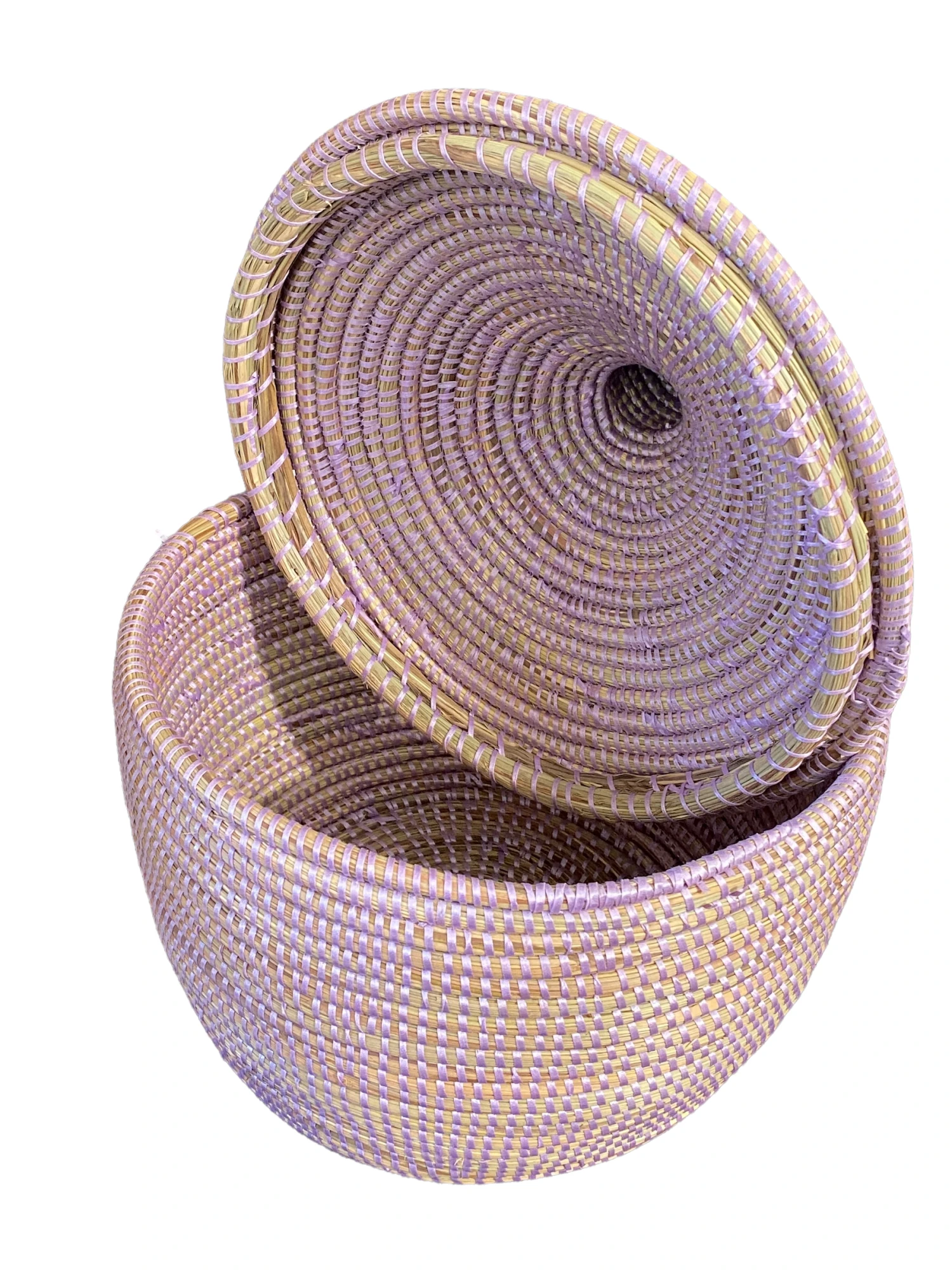 Tribal Basket With Lid Senegal West Africa 6 Tribal Basket With Lid Senegal West Africa - Image 6