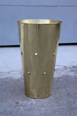 Umbrella Stand In Solid Hammered Brass, Italy, 1950s 18 Umbrella Stand In Solid Hammered Brass, Italy, 1950s -Chairish Shop umbrella stand in solid hammered brass italy 1950s 2557