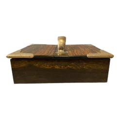 Victorian Calamander And Sterling Box